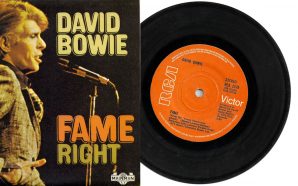 Fame by David Bowie - 1975 single front cover