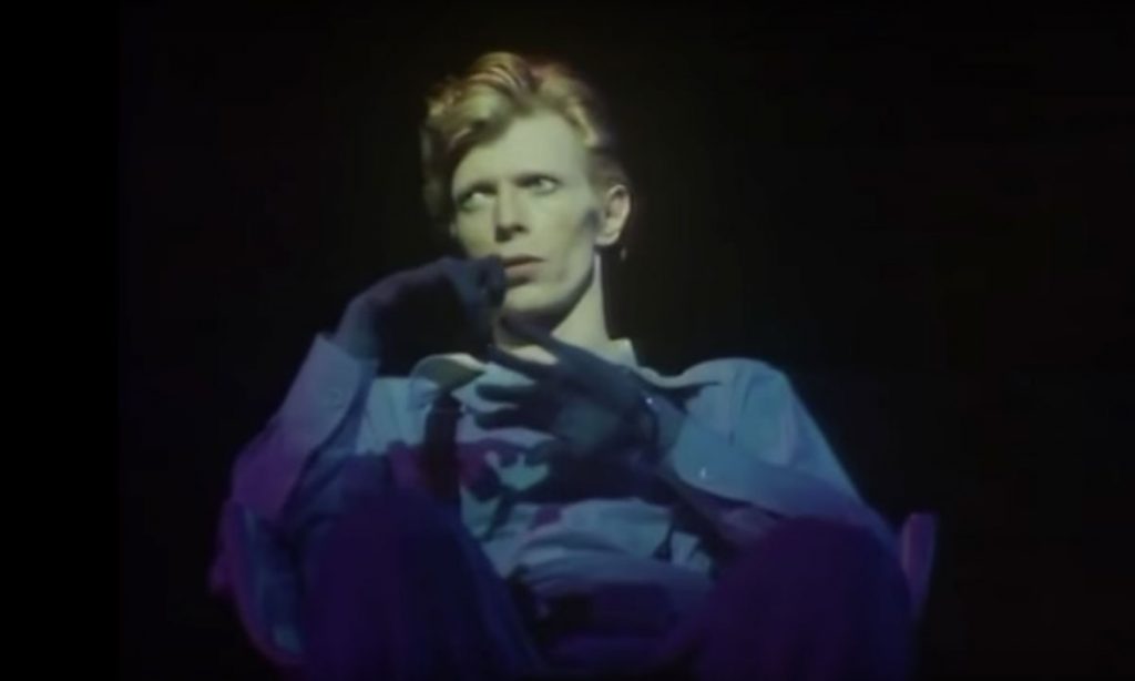 David Bowie performs Space Oddity live on the Diamond Dogs tour in 1974