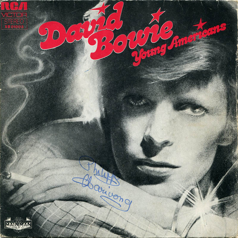 David Bowie Young Americans 1975 single front cover