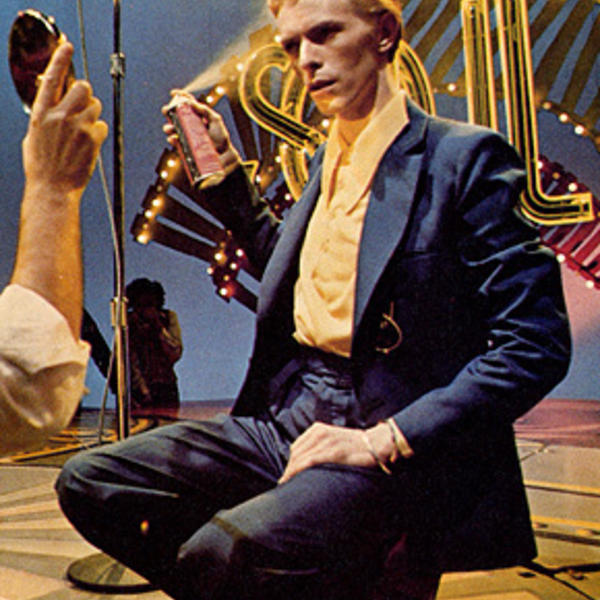 David Bowie in make-up before his 1975 Soul Train appearance