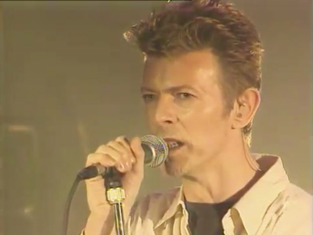 David Bowie live at FNAC La Bastille, Paris in 1995