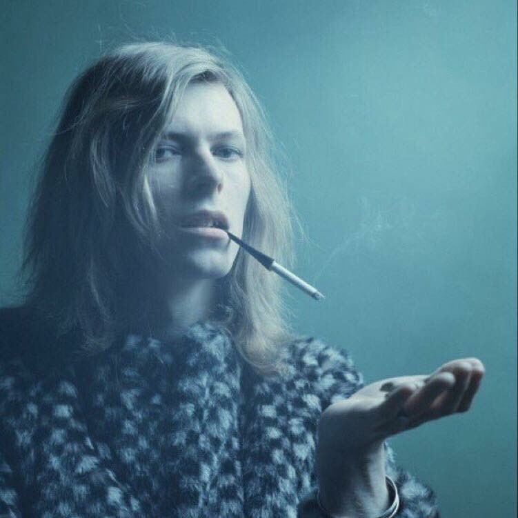 David Bowie with cigarette holder