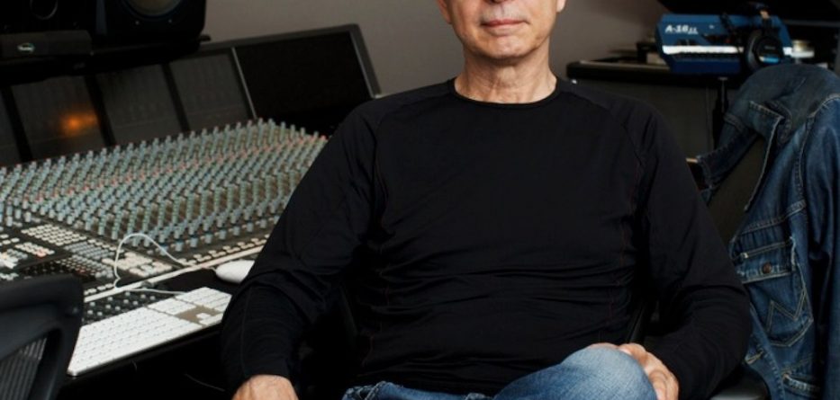 Tony Visconti relaxes in the studio