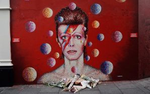 David Bowie mural in Brixton re-painted