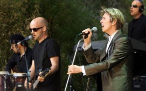 Moby and David Bowie together on stage