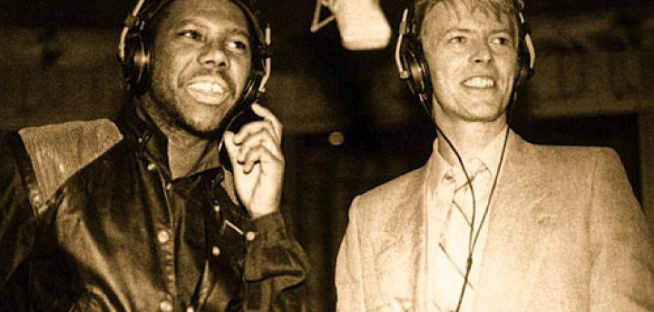 Nile Rodgers & David Bowie in the studio 1983