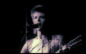 David Bowie performs Lady Stardust at the Rainbow Theatre in August 1972