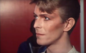 David Bowie interviewed by Janet Street-Porter backstage at Earls Court London in 1978